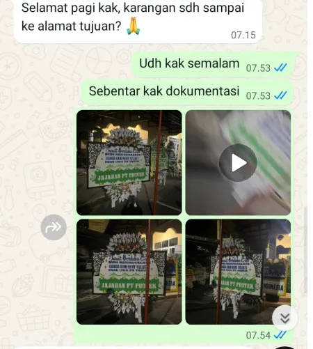 Pengiriman Papan Bunga Selamat Kalibaru