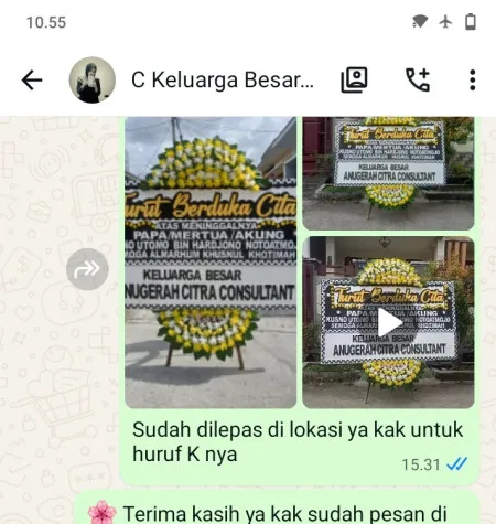 Pengiriman Papan Bunga Duka Kalibaru