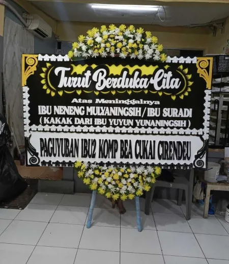 Papan Bunga Duka Kalibaru