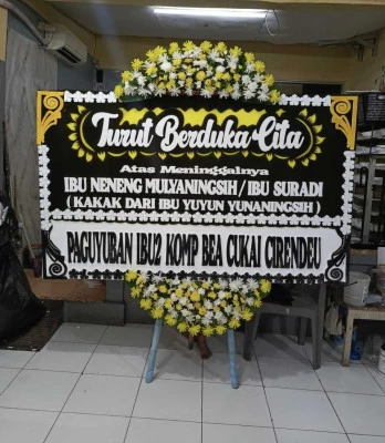 Papan Bunga di Kalibaru